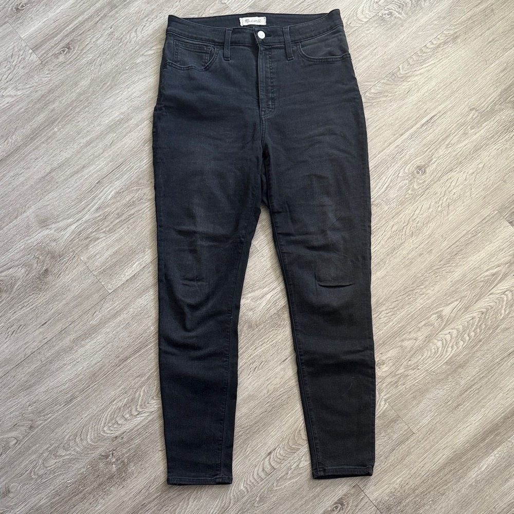 Madewell High-Rise Curvy Road Tripper Black Jeans